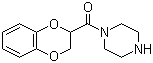 CAS # 70918-00-2, 1-(1,4-Benzodioxane-2-carbonyl)piperazine, 1-[(2,3-Dihydro-1,4-benzodiaxan-2-yl)carbonyl]piperazine