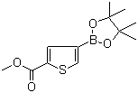structure of CAS# 709648-80-6, 2-甲氧基甲酰基噻吩-4-硼酸频哪醇酯