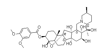 structure of CAS# 71-62-5, 藜芦碱