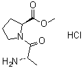 structure of CAS# 71067-42-0, L-丙氨酰-L-脯氨酸甲酯盐酸盐