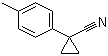 structure of CAS# 71172-78-6, 1-(4-Methylphenyl)-1-cyclopropanecarbonitrile