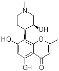 CAS # 71294-60-5, Rohitukine, 5,7-Dihydroxy-8-[(3S,4R)-3-hydroxy-1-methyl-4-piperidinyl]-2-methyl-4H-1-benzopyran-4-one