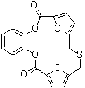 CAS # 71349-39-8, 3,6:10,13-Diepoxy-1,15,8-benzodioxathiacycloheptadecin-2,14(7H,9H)-dione