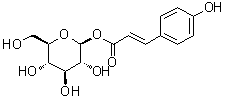 CAS 登录号：7139-64-2, beta-D-吡喃葡萄糖 1-[3-(4-羟基苯基)-2-丙烯酸酯]