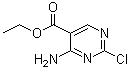 structure of CAS# 71406-78-5, 4-氨基-2-氯嘧啶-5-羧酸乙酯
