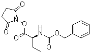 structure of CAS# 71447-81-9, [(1S)-1-[[(2,5-二氧代-1-吡咯烷基)氧基]羰基]丙基]氨基甲酸苄酯