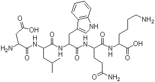 CAS 登录号：71494-20-7, 天冬氨酰-亮氨酰-色氨酰-谷氨酰胺酰-赖氨酸
