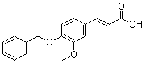 structure of CAS# 7152-95-6, 3-甲氧基-4-(苄氧基)肉桂酸