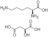 CAS 登录号：71555-10-7, L-赖氨酸 (2S)-2-羟基丁二酸盐