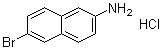 structure of CAS# 71590-31-3, 6-Bromo-2-naphthalenamine hydrochloride