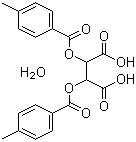 structure of CAS# 71607-31-3, Di-p-toluoyl-D-tartaric acid monohydrate