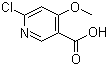 structure of CAS# 716362-10-6, 6-Chloro-4-methoxynicotinic acid