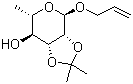CAS # 71695-57-3, Allyl 2,3-O-isopropylidene-alpha-L-rhamnopyranoside