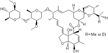 structure of CAS# 71751-41-2, Abamectin
