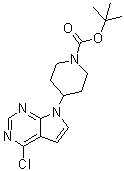 CAS # 717900-74-8, tert-Butyl 4-(4-chloro-7H-pyrrolo[2,3-d]pyrimidin-7-yl)piperidine-1-carboxylate