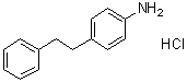 structure of CAS# 71845-20-0, 4-(2-Phenylethyl)benzenamine hydrochloride