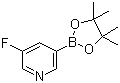 structure of CAS# 719268-92-5, 3-氟吡啶-5-硼酸频哪醇酯