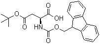 structure of CAS# 71989-14-5, Fmoc-L-Aspartic acid beta-tert-butyl ester