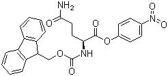structure of CAS# 71989-21-4, Fmoc-L-glutamine 4-nitrophenyl ester