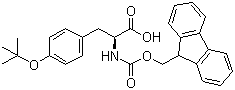 structure of CAS# 71989-38-3, Fmoc-O-tert-butyl-L-tyrosine