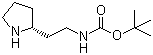 structure of CAS# 720000-05-5, [2-(2R)-2-吡咯烷基乙基]氨基甲酸叔丁酯