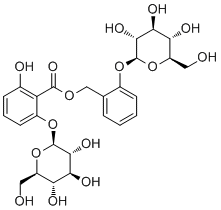 structure of CAS# 72021-23-9, 二酚基水杨苷