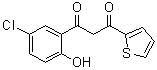 CAS 登录号：7209-69-0, 1-(5-氯-2-羟基苯基)-3-(2-噻吩基)-1,3-丙二酮