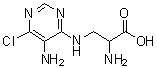 CAS # 72193-19-2, 3-[(5-Amino-6-chloro-4-pyrimidinyl)amino]-DL-alanine