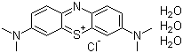 structure of CAS# 7220-79-3, Methylene Blue trihydrate