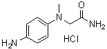 CAS 登录号：7227-99-8, 2-[(4-氨基苯基)甲基氨基]乙酰胺盐酸盐