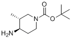 structure of CAS# 723308-58-5, 叔-丁基反式-4-氨基-3-甲基哌啶-1-羧酸酯