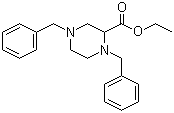 structure of CAS# 72351-59-8, 1,4-二苄基哌嗪-2-羧酸乙酯