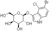structure of CAS# 7240-90-6, 5-Bromo-4-chloro-3-indolyl-beta-D-galactoside