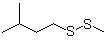CAS # 72437-56-0, Methyl isopentyl disulfide, 2-Methyl-5,6-dithiaheptane, Isoamyl methyl disulfide, Isopentyl methyl disulfide, Disulfide isopentyl methyl