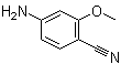 structure of CAS# 7251-09-4, 4-氰基-3-甲氧基苯胺