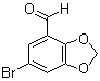 structure of CAS# 72744-55-9, 6-溴-1,3-苯并二恶茂-4-甲醛
