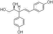 CAS 登录号：7288-11-1, 脱碳木脂素, (2S,3S,4E)-3,5-双(4-羟基苯基)-4-戊烯-1,2-二醇