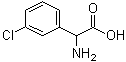 structure of CAS# 7292-71-9, alpha-Amino-3-chlorophenylacetic acid