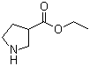 structure of CAS# 72925-15-6, Ethyl 3-pyrrolidinecarboxylate