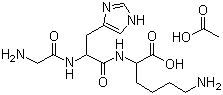 structure of CAS# 72957-37-0, N2-(N-甘氨酰-L-组氨酰)-L-赖氨酸单乙酸盐