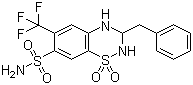 structure of CAS# 73-48-3, Bendroflumethiazide