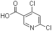 structure of CAS# 73027-79-9, 4,6-二氯烟酸