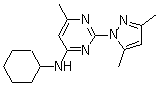 structure of CAS# 73029-73-9, N-环己基-N-[2-(3,5-二甲基吡唑-1-基)-6-甲基嘧啶-4-基]胺
