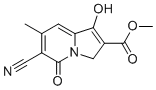 structure of CAS# 73427-92-6, 甲基6-氰基-1-羟基-7-甲基-5-氧代-3,5-二氢吲嗪-2-羧酸酯