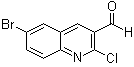 structure of CAS# 73568-35-1, 6-溴-2-氯喹啉-3-甲醛