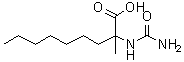 CAS # 7357-74-6, 2-[(Aminocarbonyl)amino]-2-methylnonanoic acid, NSC 37021