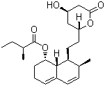 structure of CAS# 73573-88-3, Mevastatin