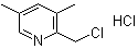 structure of CAS# 73590-93-9, 2-(氯甲基)-3,5-二甲基吡啶盐酸盐