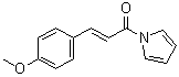 structure of CAS# 736140-70-8, (2E)-3-(4-Methoxyphenyl)-1-(1H-pyrrol-1-yl)-2-propen-1-one