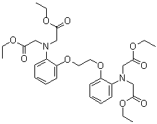 structure of CAS# 73630-07-6, N,N'-[1,2-Ethanediylbis(oxy-2,1-phenylene)]bis[N-(2-ethoxy-2-oxoethyl)glycine diethyl ester
